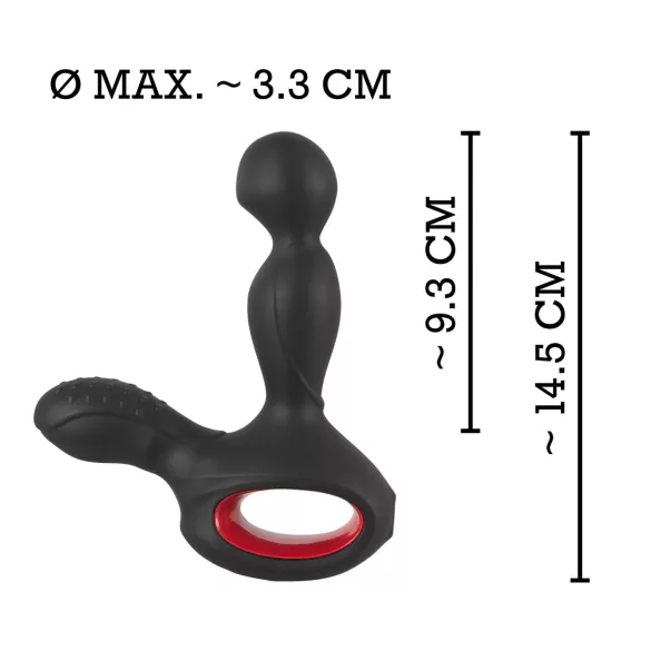 You2Toys - prostatavibrator med rotation och värme - svart