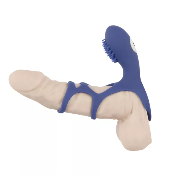 SMILE Couple - vibrator penisring med fjärrkontroll - silikon blå