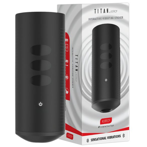 Kiiroo Titan Experience - uppladdningsbar interaktiv masturbator (svart)
