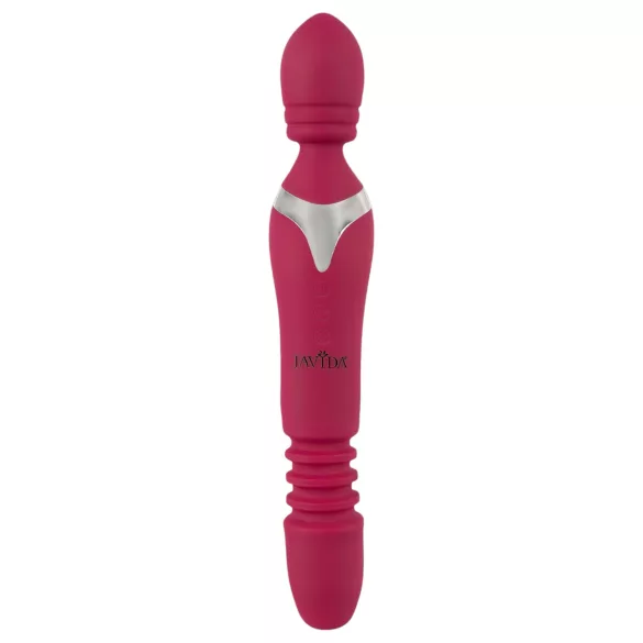 Javida Thrusting - vibrator med thrustingfunktion 3-i-1 - röd