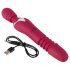 Javida Thrusting - 3-i-1 masserande vibrator (röd)