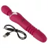Javida Thrusting - vibrator med thrustingfunktion 3-i-1 - röd