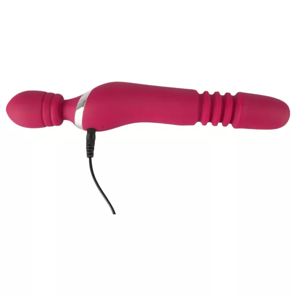 Javida Thrusting - vibrator med thrustingfunktion 3-i-1 - röd