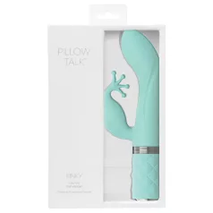   Pillow Talk Kinky - uppladdningsbar G-punktsvibrator med 2 motorer (turkos)