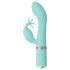 Pillow Talk Kinky - uppladdningsbar, dubbelmotor G-punkt vibrator (turkos)
