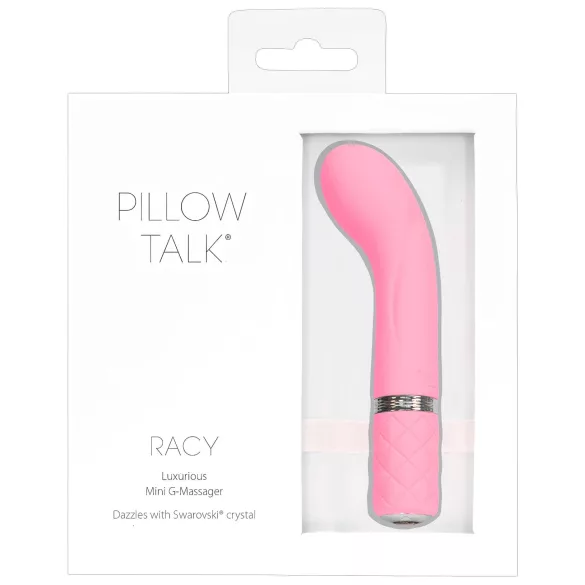 Pillow Talk Racy - uppladdningsbar, smal G-punktsvibrator (rosa)