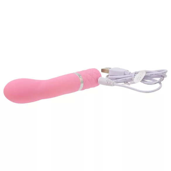 Pillow Talk Racy - uppladdningsbar, smal G-punktsvibrator (rosa)