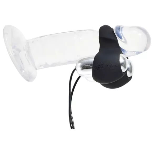 HOT Octopuss JETT - penistoppvibrator med 2 motorer - svart