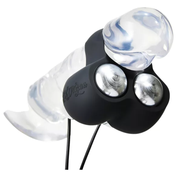 HOT Octopuss JETT - penistoppvibrator med 2 motorer - svart