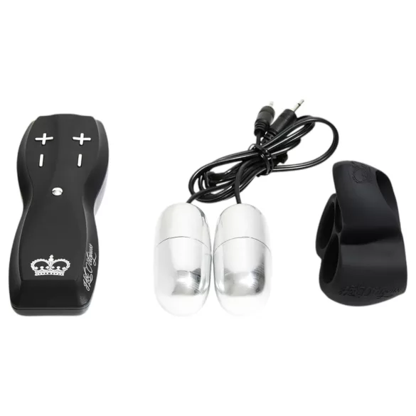 HOT Octopuss JETT - penistoppvibrator med 2 motorer - svart