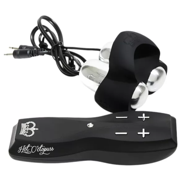 HOT Octopuss JETT - penistoppvibrator med 2 motorer - svart