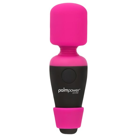 PalmPower - minivibrator wand - kraftfull massage - silikon rosa/svart