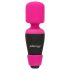 PalmPower - minivibrator wand - kraftfull massage - silikon rosa/svart