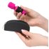 PalmPower - minivibrator wand - kraftfull massage - silikon rosa/svart