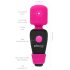 PalmPower Pocket Wand - mini massager vibrator (rosa-svart)