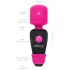 PalmPower - minivibrator wand - kraftfull massage - silikon rosa/svart