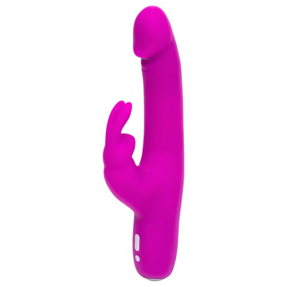 Happyrabbit Realistisk Slim - laddningsbar vibrator med klitorisarm (lila)