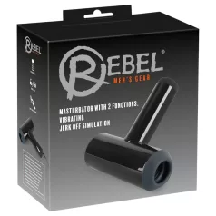   Rebel - automatisk masturbator med rörelse och vibration - svart