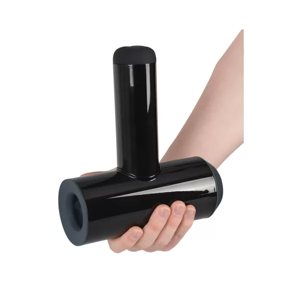 Rebel - automatisk masturbator med rörelse och vibration - svart