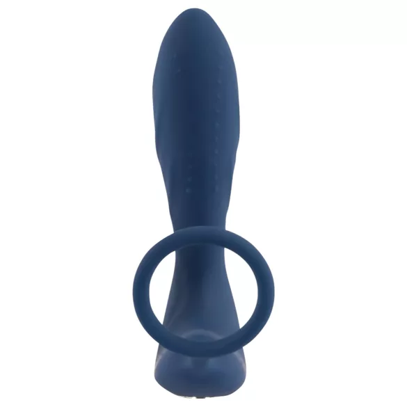 You2Toys - Prostatastimulator med penisring - vibrator - blå