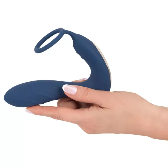 You2Toys - Prostatastimulator med penisring - vibrator - blå