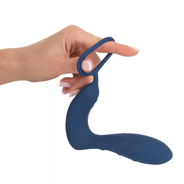 You2Toys - Prostatastimulator med penisring - vibrator - blå
