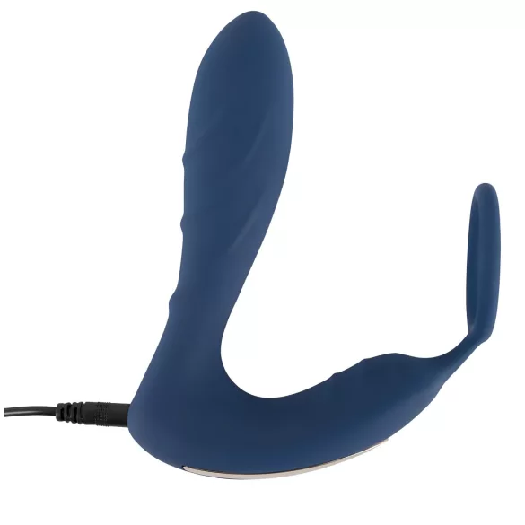You2Toys - Prostatastimulator med penisring - vibrator - blå