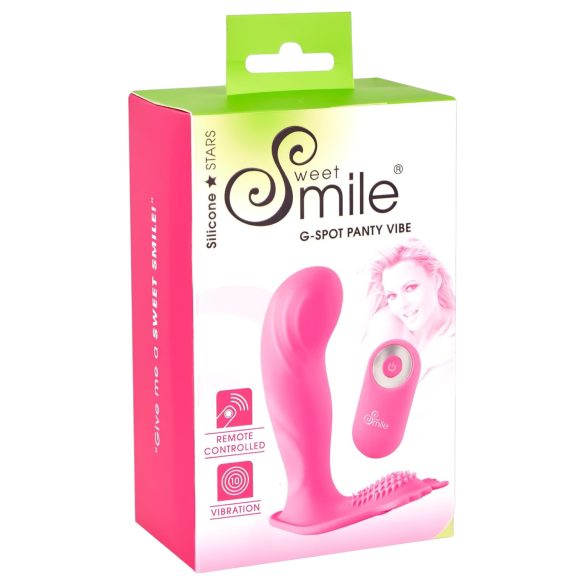 SMILE - G-punkts trosa vibrator - uppladdningsbar fjärrstyrd silikon rosa