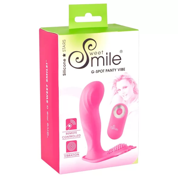 SMILE G-Spot Panty - bärbar uppladdningsbar, trådlös vibrator (rosa)
