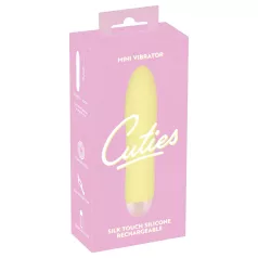   Cuties Mini Yellow - uppladdningsbar silikonstavvibrator (gul)