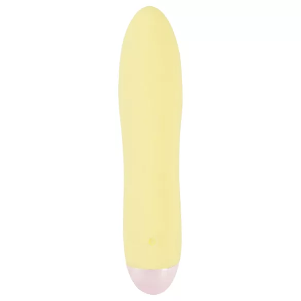 Cuties Mini Yellow - uppladdningsbar silikonstavvibrator (gul)