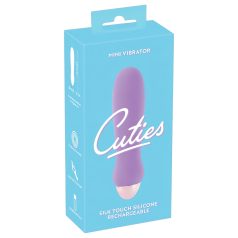   Cuties Mini Purple - stavvibrator - uppladdningsbar silikon - lila