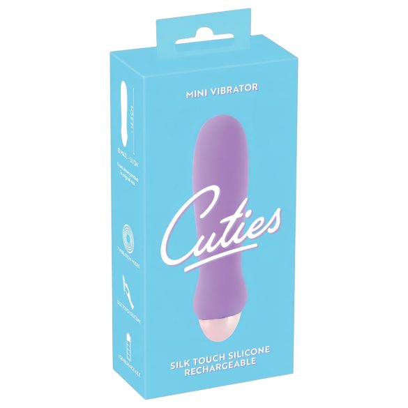 Cuties Mini Purple - uppladdningsbar silikonstavvibrator (lila)