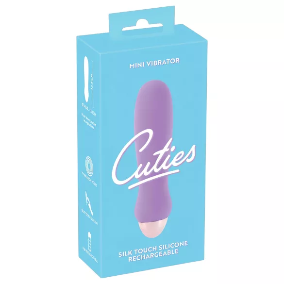 You2Toys - Cuties Mini Purple - uppladdningsbar stavvibrator i silikon (lila)