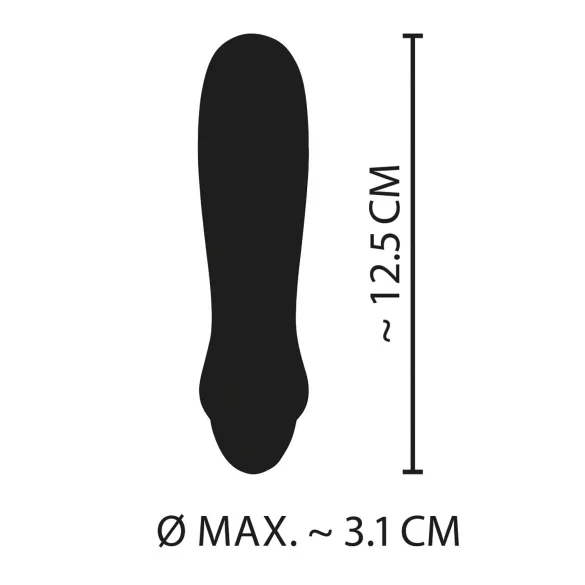 You2Toys - Cuties Mini Purple - uppladdningsbar stavvibrator i silikon (lila)