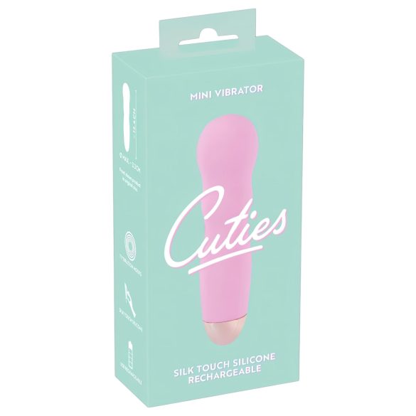 Cuties Mini Rose - uppladdningsbar, vågig vibrator (rosa)