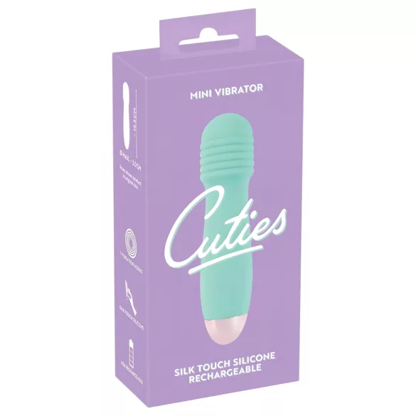 You2Toys - Cuties Mini Wand - uppladdningsbar, mini massagevibrator (grön)
