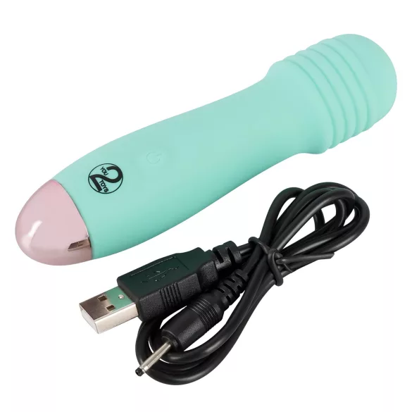 You2Toys - Cuties Mini Wand - uppladdningsbar, mini massagevibrator (grön)