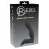 Rebel - uppladdningsbar prostata vibrator med penisform (svart)