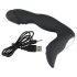 Rebel - uppladdningsbar prostata vibrator med penisform (svart)