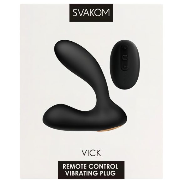 Svakom Vick - vattentät prostatat- och G-punkt vibrator (svart)