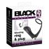 Black Velvets - analvibrator med penisring - svart