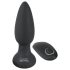 Black Velvet - Roterande Pärlor Analdildo (Svart)