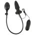 You2Toys - Uppblåsbar analutvidgare med vibrator (svart)