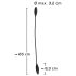 Couples Choice - laddningsbar dubbel vibrator (svart)