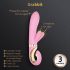 G-Vibe GRabbit - uppladdningsbar, 3 motorer, G-punktvibrator (rosa)