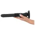 You2Toys - sexmaskin med sugkopp - stötande vibrator - svart