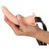 You2Toys - Strap-On - Uppladdningsbar, påtagbar vibrator (natur)