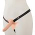 You2Toys - Strap-On - Dubbel Vibrator för Par (Natur)