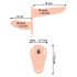 You2Toys - Strap-On - Dubbel Vibrator för Par (Natur)